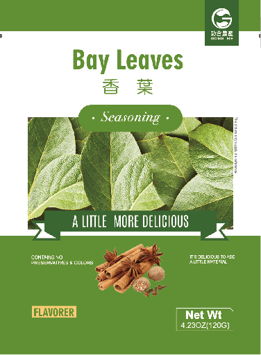 [E17107-1] GHNC Bay Leaves 120g×30bags/cs 功合农产 香叶[大] - 箱 30bags*120g