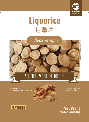 [E17112-1] GHNC Liquorice 454g×28bags/cs 功合农产 甘草片[大] -箱 28bag*454gm