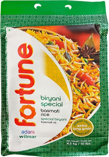 [F05803] Fortune Biryani Special Basmati Rice 10lbs(4.5kg) 福运 印度香米 10磅(4.5公斤) 4bags*10lb