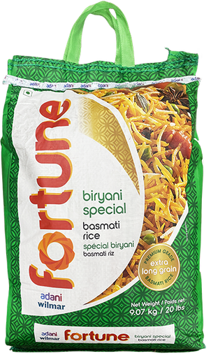 [F05804] Fortune Biryani Special Basmati Rice 20lbs(9.07kg) 福运 印度香米 20磅(9.07公斤) 1bag*20lb