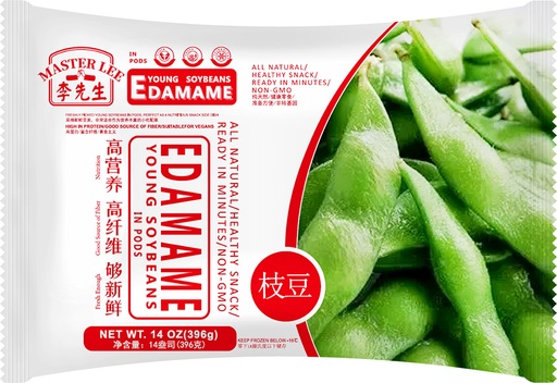 [FD02501] Master Lee Edamame Young SoyBeans In Pods 李先生 冷冻毛豆荚 14oz 20bags*396g