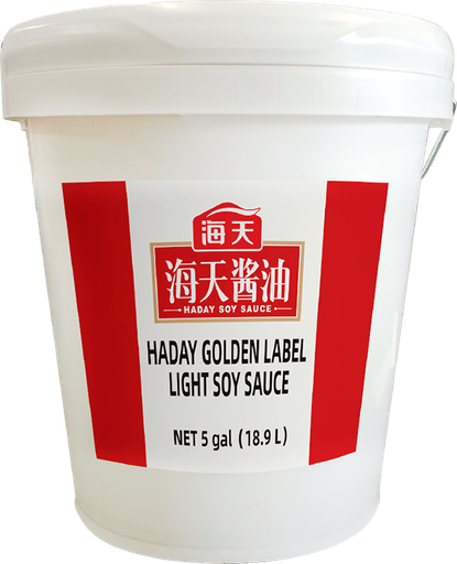 [G08107-3] HT Golden Label Light Soy Sauce 海天 金标生抽 5Gal (红） 1Jar*5gal