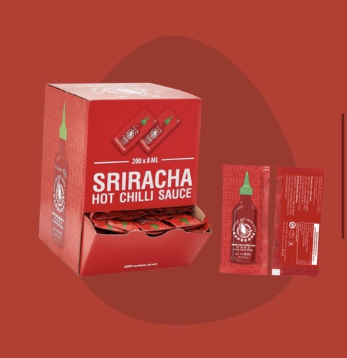 [G32201] FG Flying Goose Sriracha Sachet Original 飞鹅牌 是拉差原味 随身包 6boxes*200pcs*8ml