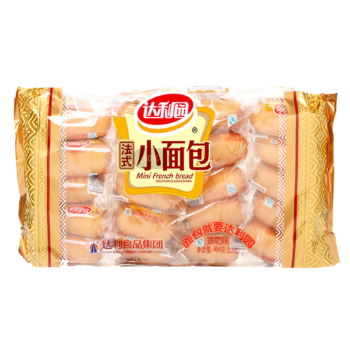 [M18103] Daliyuan Mini French Bread with Milk Flavor 达利园 法式小面包 香奶味 400g 12bags*400g