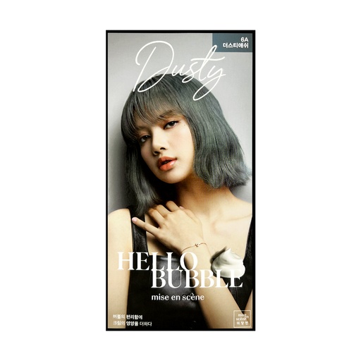 [VHB15002] 爱茉莉泡沫染发剂-亚麻烟灰色6A 8/cs MISE EN SCENE Hello bubble Hair Foam Color Dusty Ash 8/cs