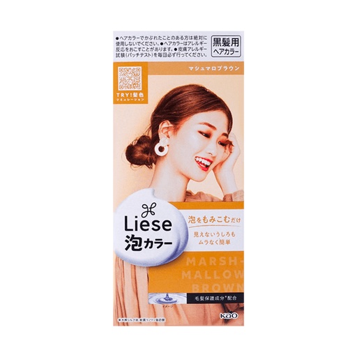 [VHB03101-8] KAO花王 LIESE PRETTIA 泡沫染发剂 #棉花糖棕色 LAW-1 24/cs