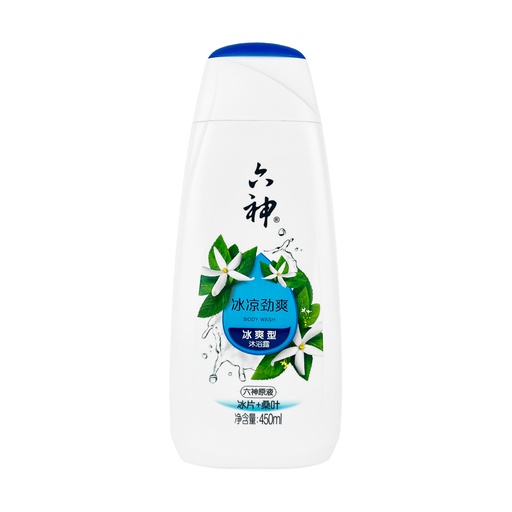 [VHB60001] 六神冰凉超爽沐浴露 冰片+桑叶 450ml 20/cs