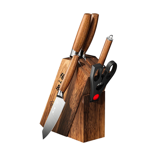 [VHK26001-5] 张小泉鬼冢系列套装刀具六件套 -D31340100 6/cs Zhang Xiao Quan Kitchen Tools Knives Scissors Sets, 6pcs, D31340100 6/cs