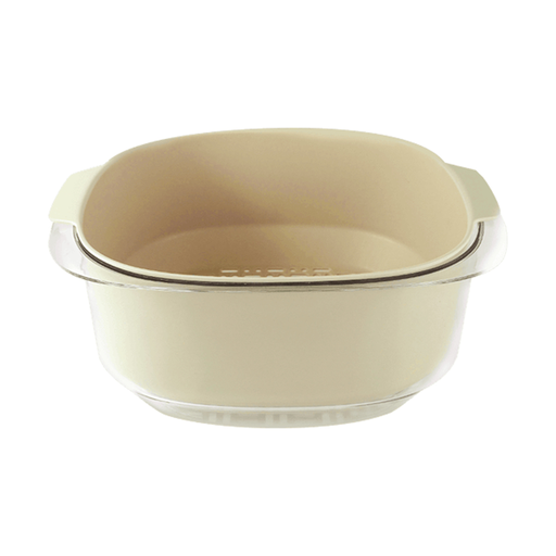 [VHK25011-1] 摩登主妇 双层洗菜盆 透明灰白色 10/cs MDZF Double Layer Vegetable Basin Transparent Gray 10/cs