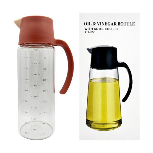 [VHK25012-2] 摩登主妇 自动开合油瓶 500ml 红色 30/cs
