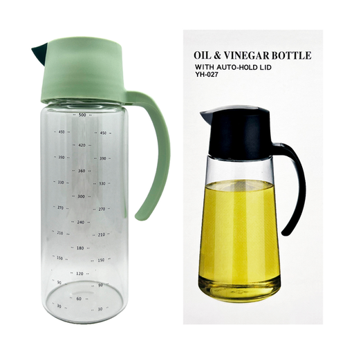 [VHK25012-3] 摩登主妇 自动开合油瓶 500ml 绿色 30/cs