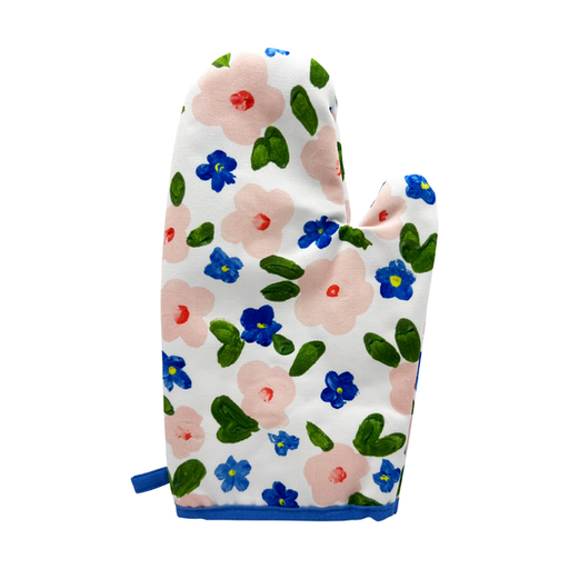 [VHK25007-2] 摩登主妇 隔热手套 蓝粉小花 MDZF Oven Glove Blue&Pink Flower