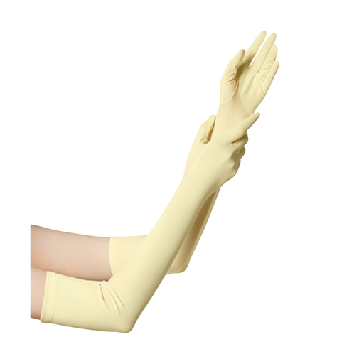 [VCA02110-1] 蕉下冰薄系列袖套-全指长款（起司黄） 160/cs Beneunder Cooling UV Protection Long Style Sun Gloves Yellow 160/cs