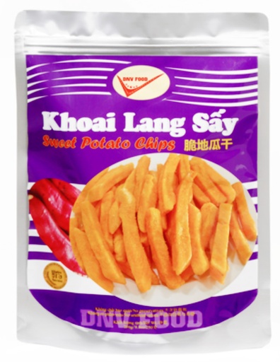 [B79102] DNV Food Sweet Potato Chips | DNV Food 脆地瓜干 | 24bags*250g [Khoai Lang Say]