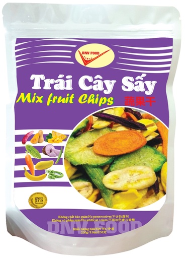 [B79105] DNV Food Mix Fruit Chips | DNV Food  蔬果干 24bags*250g [Trai Cay Say]