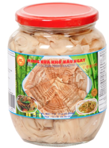 [H18103] DNV Food Ready-To-Cook Dried Bamboo Shoots | DNV Food 干青篱竹笋 | 16jars*500g [Mang nua kho nau ngay]