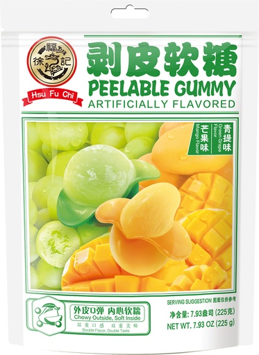 [B56515] HSU FU CHI Mixed Fruit Flavor Peelable Gummy 徐福记 剥皮软糖 混合口味 20bags*225g