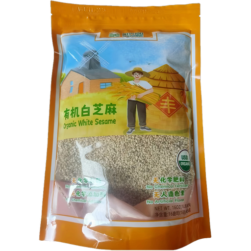 [F11112] Sunshine 100 Organic White Sesame 阳光100 有机白芝麻 30bags*1lb