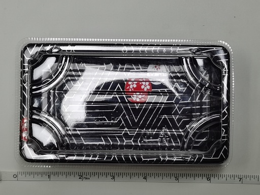 [Z01074] Silver printed sushi box XW-1101# | 银色印花寿司盒XW-1101# 1ctn*400pcs