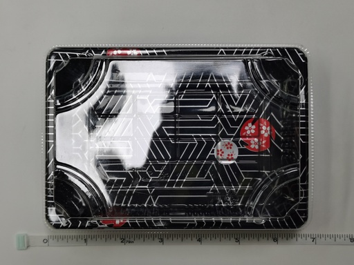 [Z01076] Silver printed sushi box XW-1103# | 银色印花寿司盒XW-1103# 1ctn*400pcs