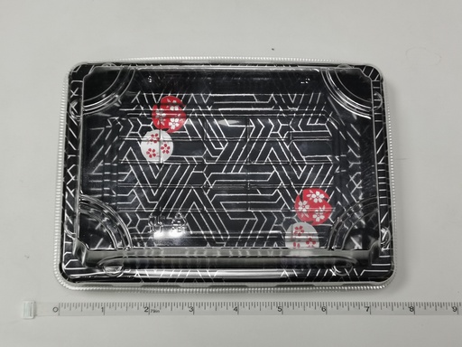 [Z01077] Silver printed sushi box XW-1105# | 银色印花寿司盒XW-1105# 1ctn*400pcs
