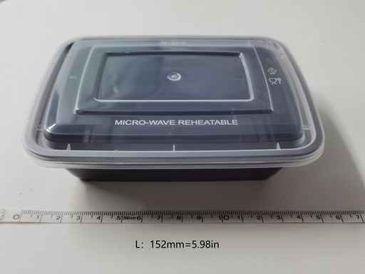 [Z01100] FUTONG 12OZ Plastic Container-B818 | 福通 12OZ PP方餐盒-B818 1box*150sets