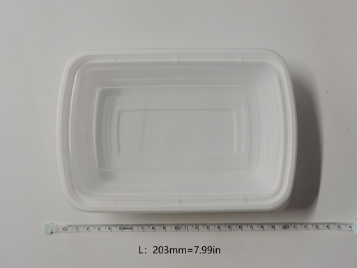 [Z01103] FUTONG 23OZ Plastic Container-W838 | 福通 23OZ PP方餐盒-W838 1box*150sets