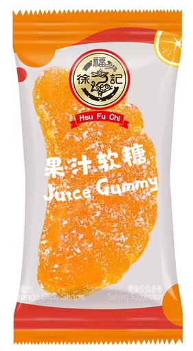 [B56526] XFJ Orange Slice Shape Juice Gummy (Bulk Packaging) | 徐福记 大桔瓣 糖霜橡皮糖 （散包）4bags*1.5kg