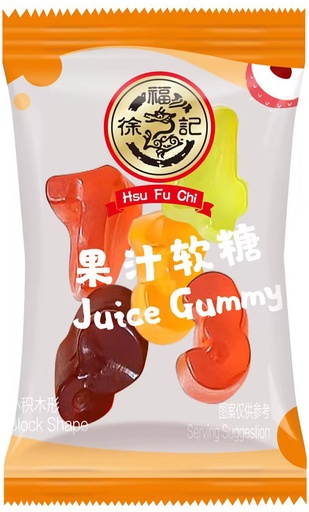 [B56527] XFJ Block Shape Juice Gummy (Bulk Packaging) | 徐福记 小积木 透明橡皮糖 （散包）4bags*1.5kg