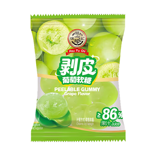 [B56536] XFJ Grape Flavor Juice Gummy (Bulk Packaging) | 徐福记 水晶葡萄味 爆浆软糖（散包） 4bags*1.5kg