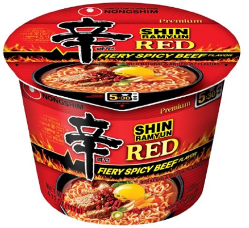 [D47403] NS 101070017 Shin Red 6 Flexco Firey Spicy Beef Big Bowl 农心 辛拉面 红 火辣牛肉 6大碗 (红009275) 6bowls*117g