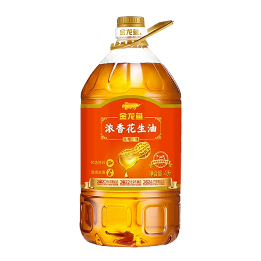 [I11103] JLY Arawana peanut oil | 金龙鱼 浓香花生油 4btls*4L
