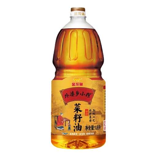 [I11104] JLY Arawana GRANDMA'S Fine Pressed Rapeseed Oil | 金龙鱼 外婆乡小榨菜籽油 6btls*1.8L