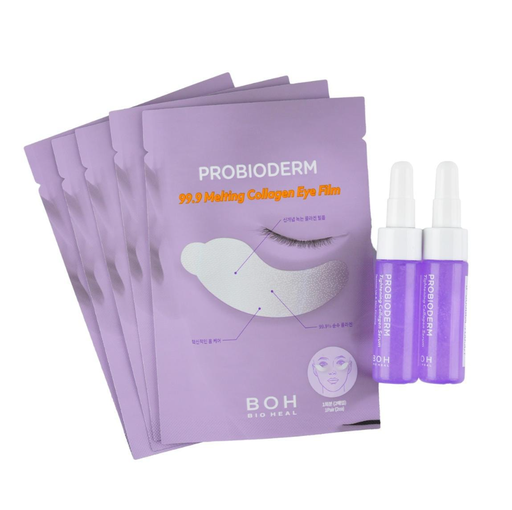 [VSC70005] BIOHEAL BOH 99%弹力紧致胶原蛋白眼膜贴 5对 + 胶原蛋白精华液 7ml*2  30/cs  BIOHEAL BOH   Probioderm 99.9 Melting Collagen Eye Film 5P (+Collagen Serum 7ml*2)  30/cs